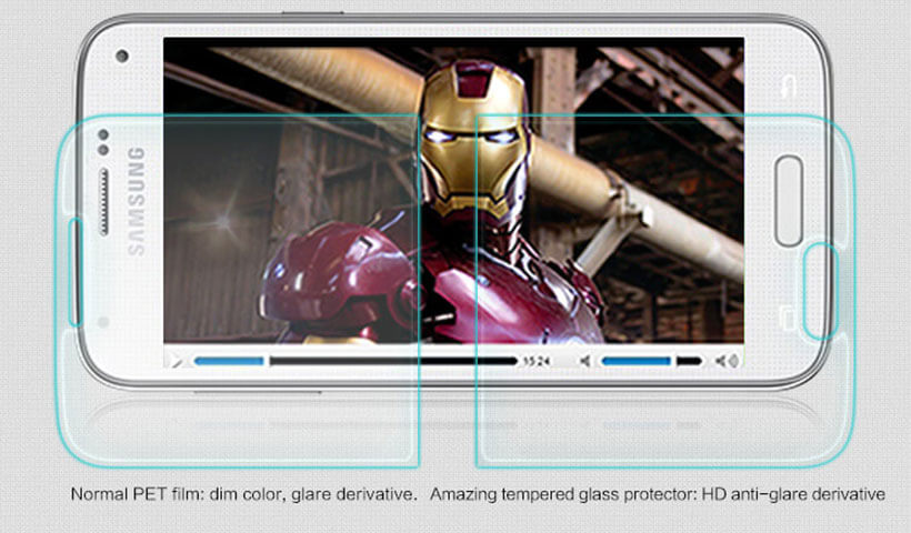 محافظ صفحه نمایش شیشه ای نیلکین H سامسونگ S5 mini