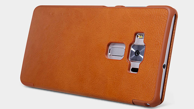 کیف چرمی نیلکین ایسوس Zenfone 3 با پوشش برجسته اطراف لنز