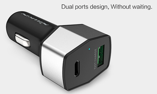 شارژر فندکی دو پورت نیلکین Nillkin Celerity NKC03 Car Charger USB Type-C