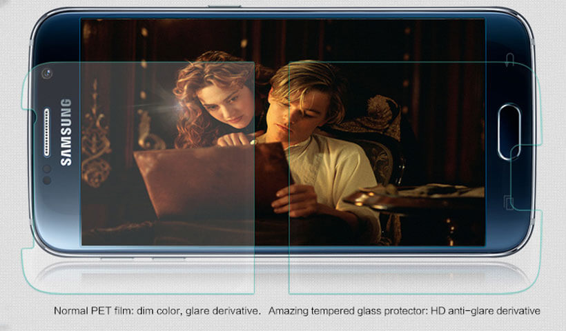 محافظ صفحه نمایش شیشه ای نیلکین H سامسونگ S6