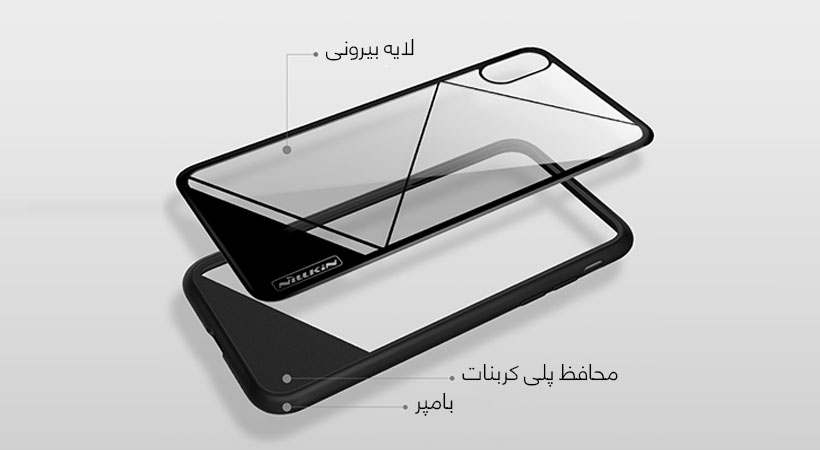 قاب محافظ نیلکین آیفون Nillkin Tempered Case Apple iPhone X