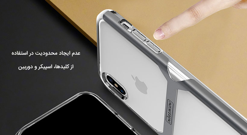 قاب محافظ نیلکین آیفون Nillkin Crystal Case Apple iPhone X