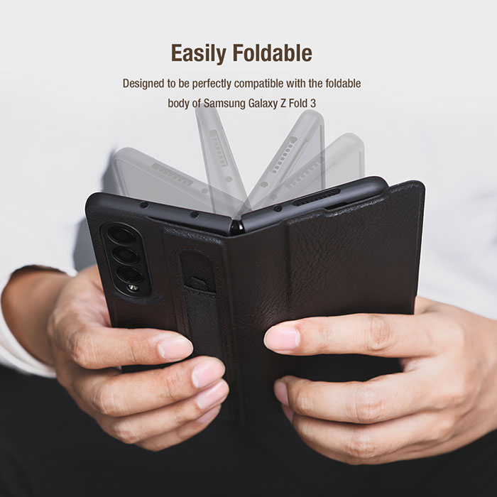 قاب چرمی مناسب برای Samsung Galaxy Z Fold 3 