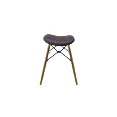 صندلی پاف پایه چوبی روکش پارچه F500P