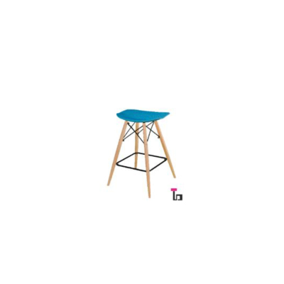 صندلی پاف پایه بلند چوبی F600