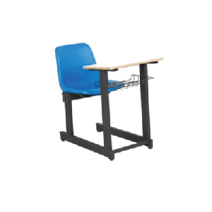 نیمکت آموزشی تک نفره متصل LX با جاکتابی مدل TS401A (استاتیک مشکی)