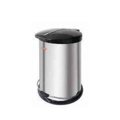 سطل زباله خانگی پدال دار برند شفق مدل NP45 (استیل)