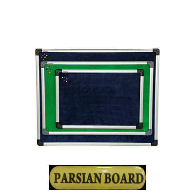 تابلو اعلانات ساده بدون شیشه دور قاب آلومینیوم ساده پارسیان برد100*80