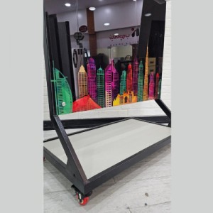 تابلو وایت برد شیشه ای  برند برتر اندازه 100 × 200