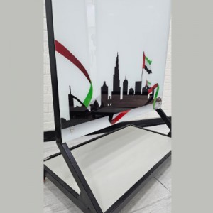 تابلو وایت برد شیشه ای  برند برتر اندازه 100 × 200