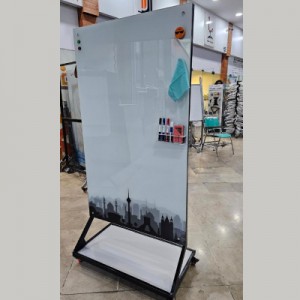 تابلو وایت برد شیشه ای  اندازه 90 × 150 (چاپی)