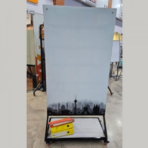 تابلو وایت برد شیشه ای  اندازه 90 × 150 (چاپی)