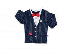 بلوز دکمه ای طرح دیپلمات