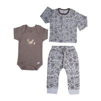 ست سه تکه پرنیان(مانتو) نسکافه ای