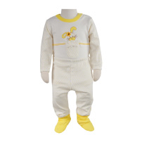 زيردگمه كلاه و پاپوش و شلوار باني لیمویی