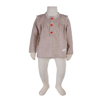 بلوز تك سنجاقك نسکافه ای