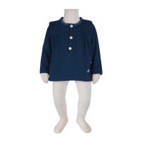 بلوز تك سنجاقك  سرمه ای