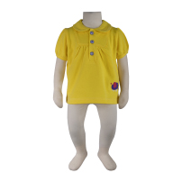 بلوز يقه ب ب برشدار جودون لیمویی