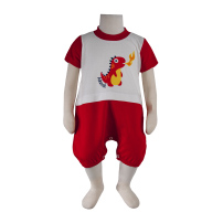 سرهمی شورتی دایناسور قرمز