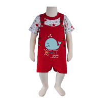 سرهمی شورتی با بلوز نهنگ قرمز