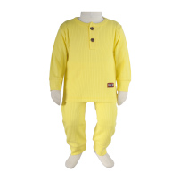 بلوز و شلوار قاپکدار کبریتی لیمویی