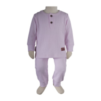 بلوز و شلوار قاپکدار کبریتی صورتی