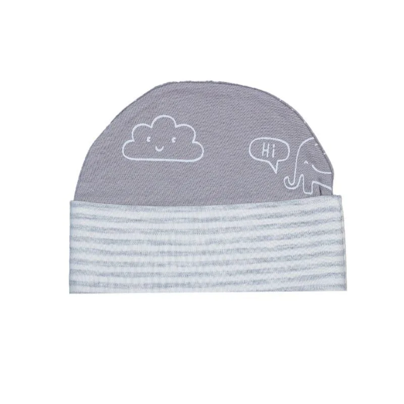 کلاه گرد نوزاد کوکالو مدل فیل و ابر
