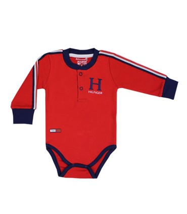 بادی آستین بلند نوزادی پسرانه به آوران مدل تامی