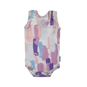 بادی رکابی نوزادی دخترانه به آروان مدل رنگین کمان