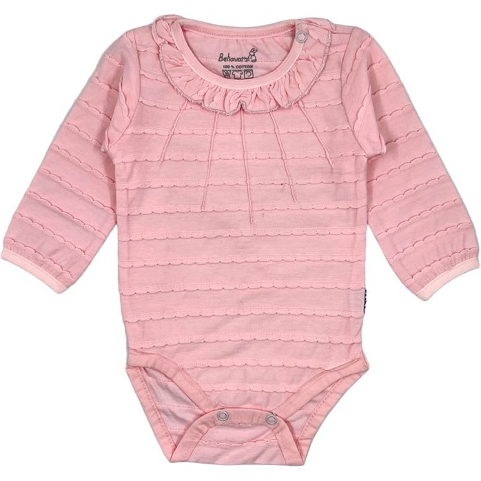 بادی آستین بلند نوزادی دخترانه به آوران مدل پرنسس