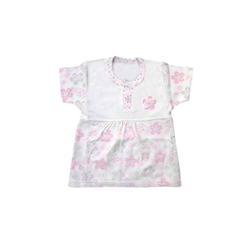 بلوز آستین کوتاه نوزادی دخترانه به آوران مدل آیلین