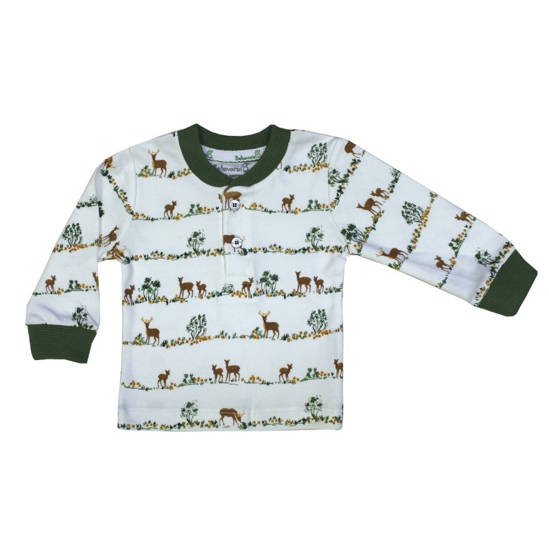 بلوز آستین بلند نوزادی پسرانه به آوران مدل گوزن