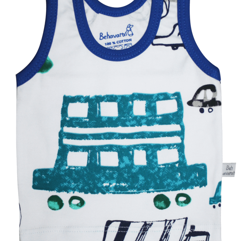 زیرپوش نوزادی رکابی پسرانه به آوران مدل هواپیما