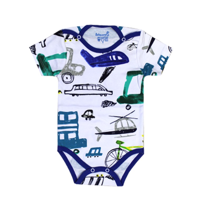 بادی آستین کوتاه نوزادی پسرانه به آوران مدل هواپیما