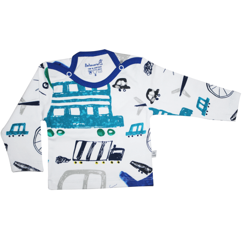 بلوز آستین بلند نوزادی پسرانه به آوران مدل هواپیما