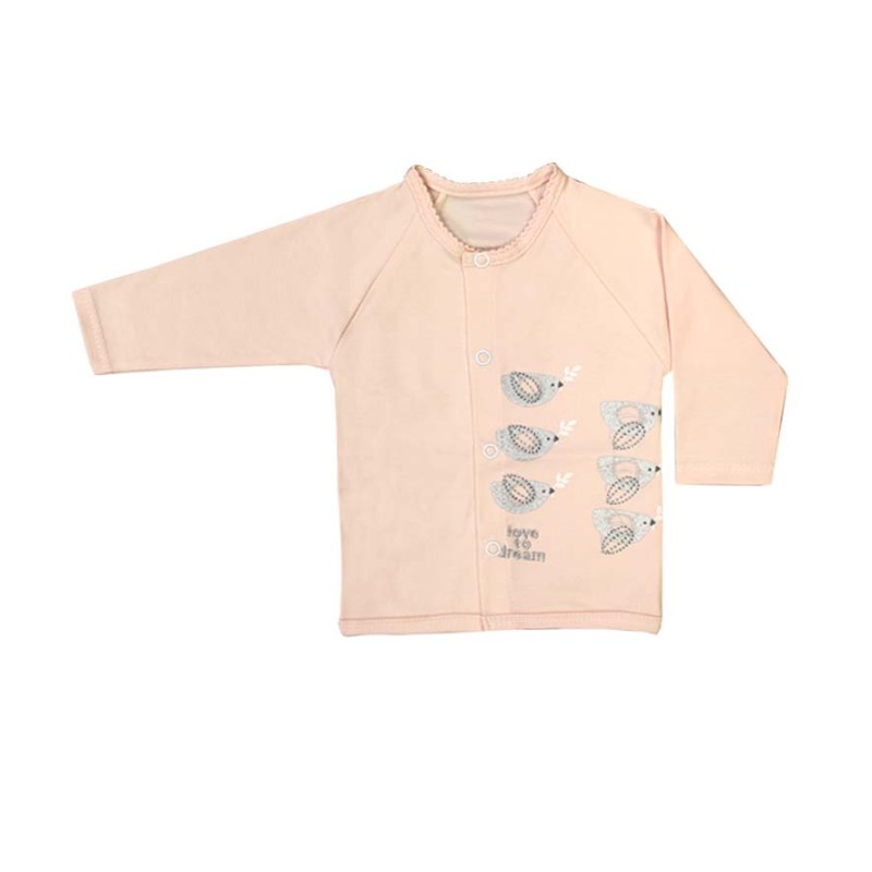 مانتو نوزادی دخترانه به آوران مدل پرنده