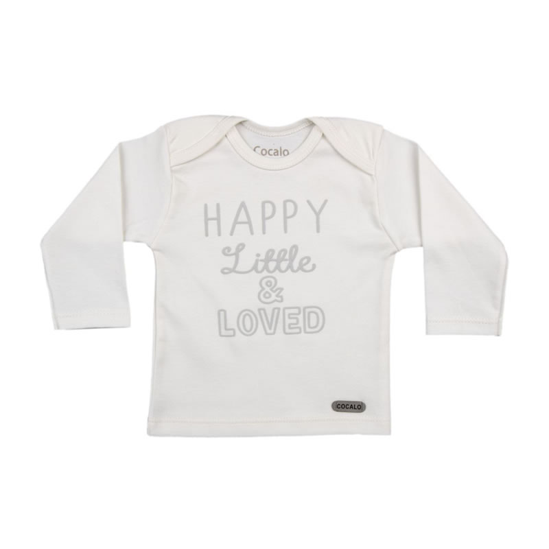 بلوز آستین بلند نوزادی کوکالو مدل فیل و ابر