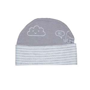کلاه گرد نوزاد کوکالو مدل فیل و ابر