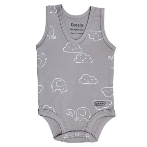 بادی رکابی نوزاد کوکالو مدل فیل و ابر