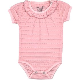 بادی آستین کوتاه نوزادی دخترانه به آوران مدل پرنسس