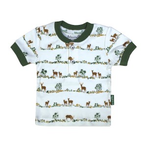 بلوز آستین کوتاه نوزادی پسرانه به آوران مدل گوزن