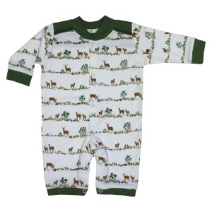 لباس سرهمی نوزاد پسرانه به آوران مدل گوزن