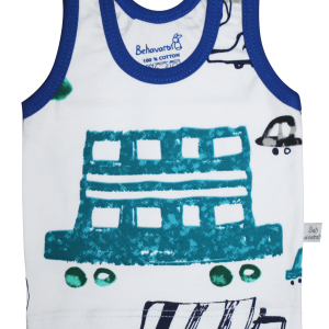 زیرپوش نوزادی رکابی پسرانه به آوران مدل هواپیما