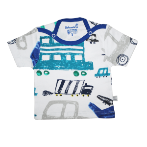 بلوز آستین کوتاه نوزادی پسرانه به آوران مدل هواپیما