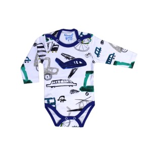 بادی آستین بلند نوزادی پسرانه به آوران مدل هواپیما