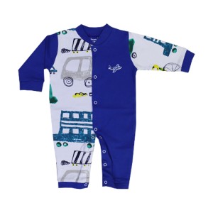 لباس سرهمی نوزاد پسرانه به آوران مدل هواپیما