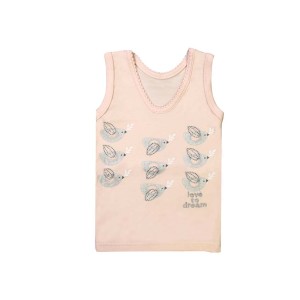 زیرپوش رکابی نوزادی دخترانه به آوران مدل پرنده