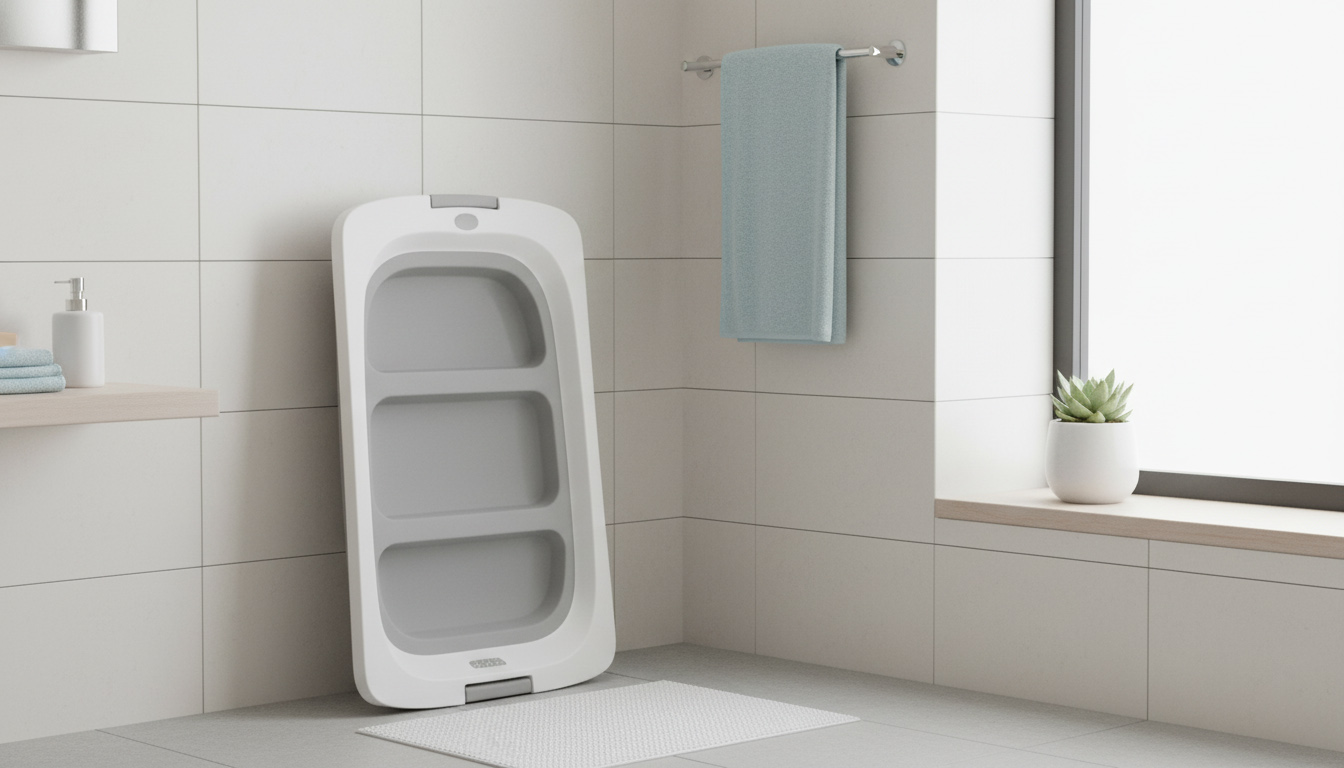 وان تاشو نوزاد در حالت جمع شده، کم جا و مناسب برای آپارتمان