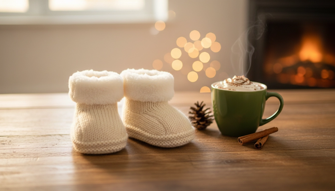 پاپوش زمستانی نوزاد گرم و نرم مناسب فصل سرما