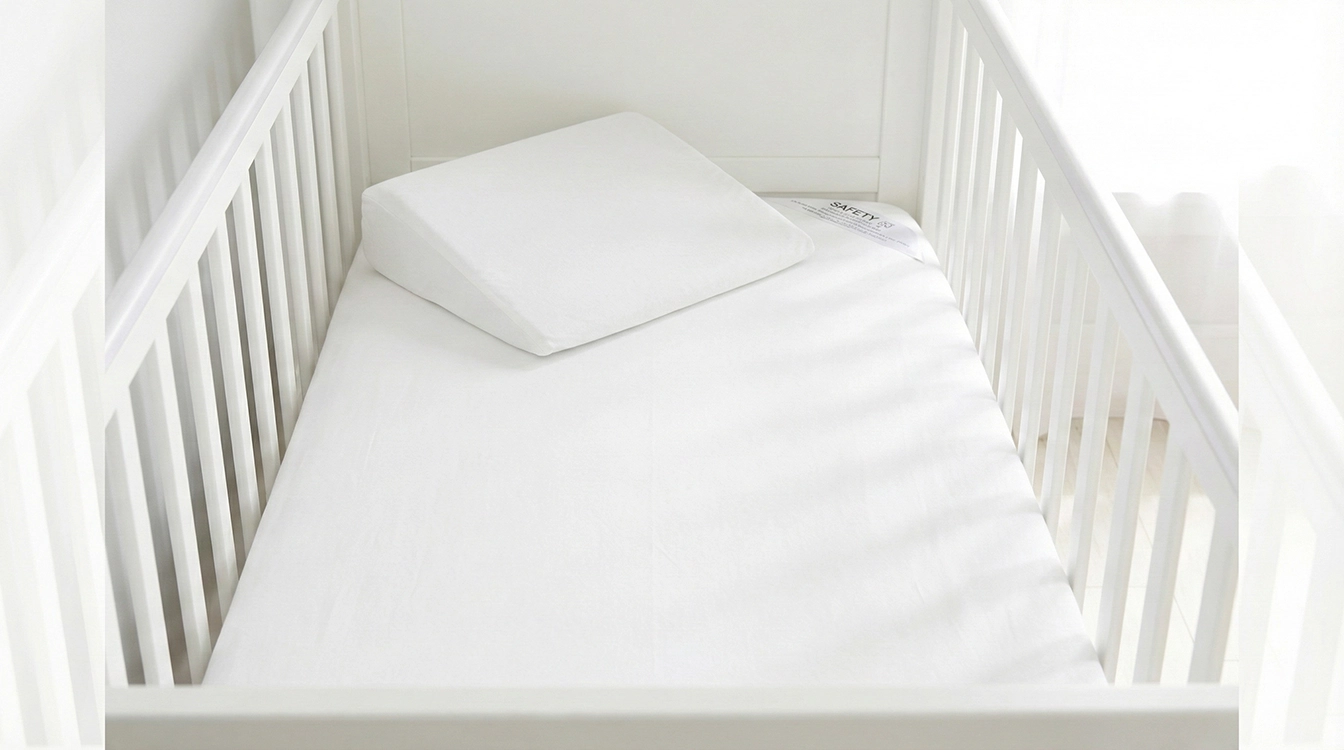 تشک خوشخواب تخت نوزاد و بالش شیب دار آنتی رفلاکس